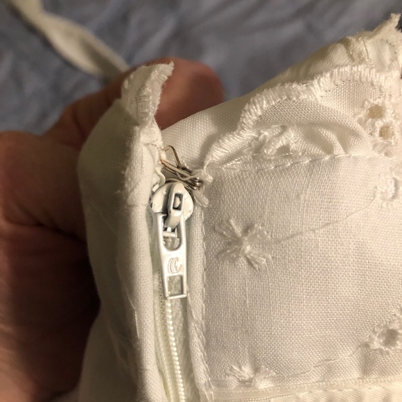 Vintage 70s zum zum gunne sax style white eyelet maxi sundress - Picture 12 of 12